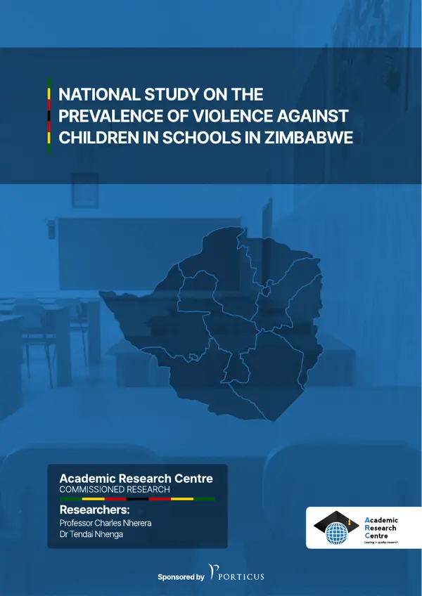 Cover of National Study on the Prevalence of Violence Against Children in Schools in Zimbabwe